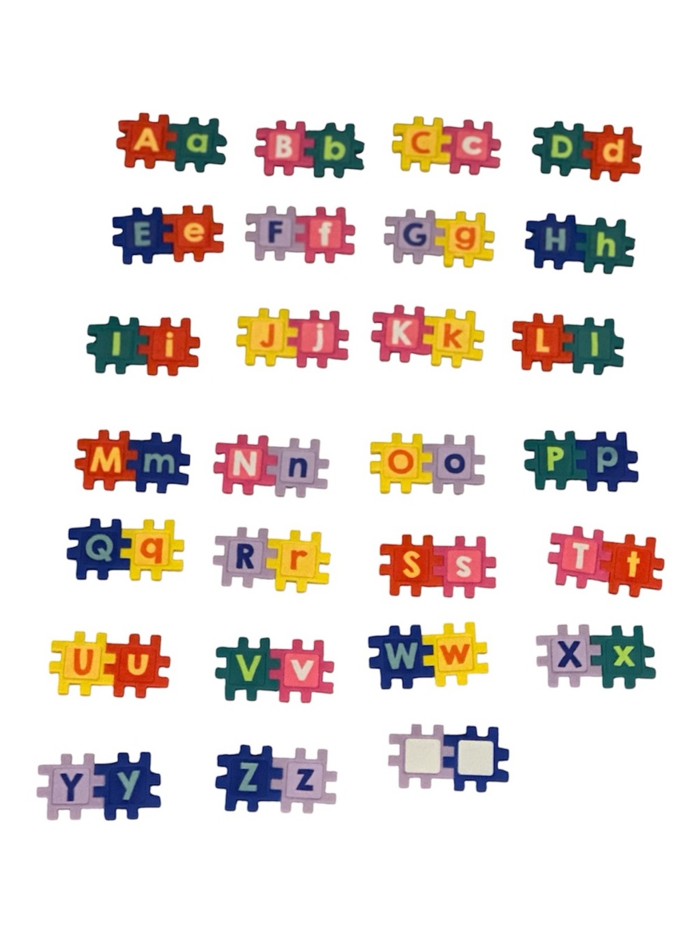 Kids Alphabet Puzzle Pair Tiles - Multicolor Learning Set